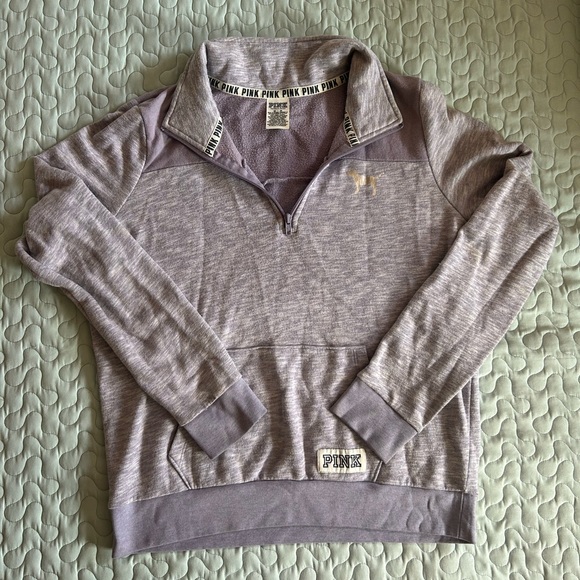 PINK Victoria's Secret Tops - Light Purple VS PINK quarter zip